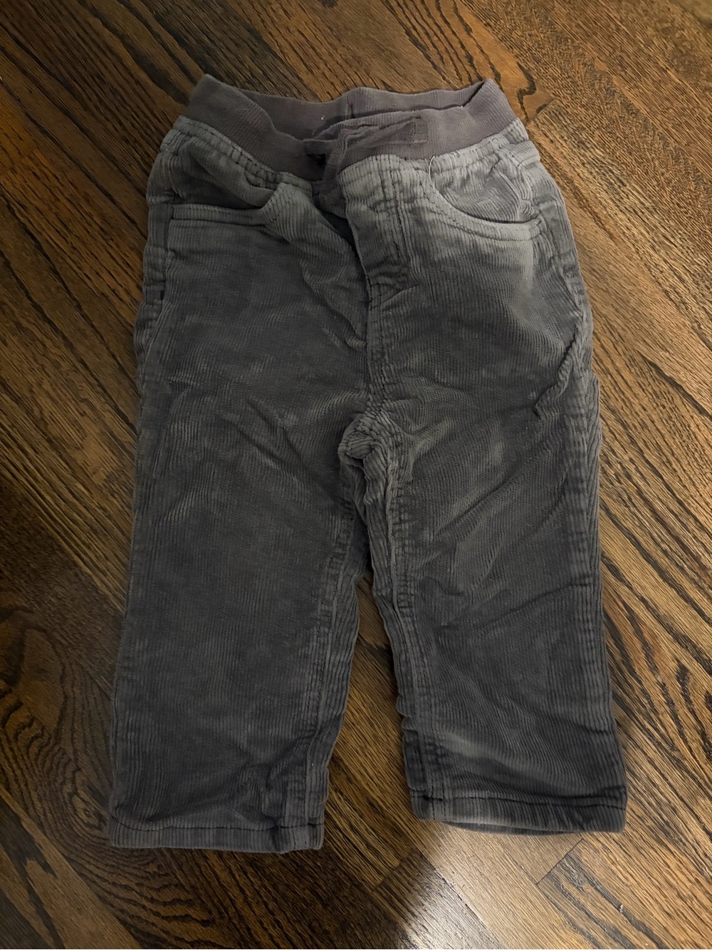 Hannah Anderson Kids Gray Corduroy Pull-On Pants